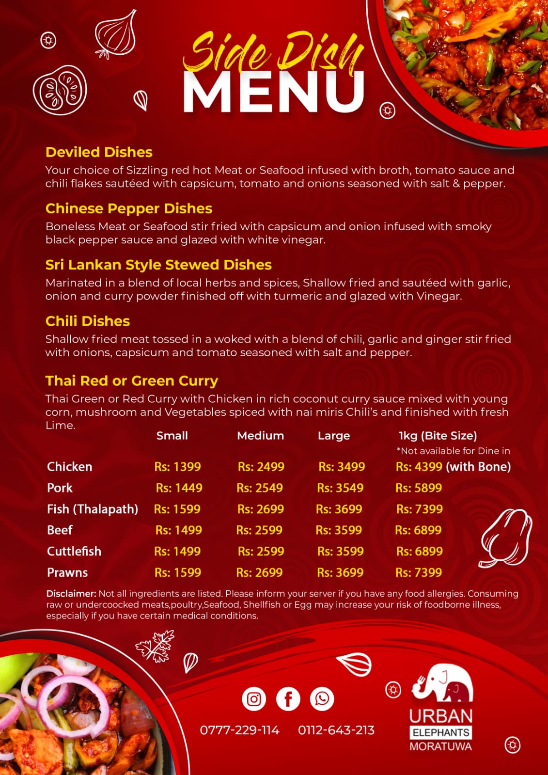 Soup Menu